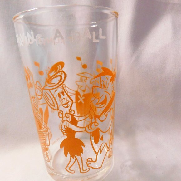 Hanna Barbera Dining Vintage The Flintstones Welchs Jelly Jar Juice